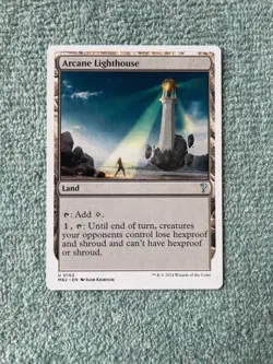 MTG Arcane Lighthouse NM White Border Mystery Booster 2 U 0102 MB2 EDH Magic - Image 1