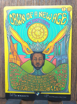 Dawn of a New Age Poster NM/M LOTR Lord of Rings MTG Magic the Gathering - Image 1