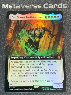 Magic MTG Anti-Venim,Horrifying Healer Borderless Foil 0244 Marvel Spider-Man - Image 1
