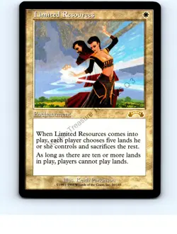 Limited Resources #10 White Rare Exodus MTG NP Near Mint or Better - Image 1