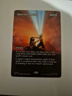 1x MtG Force of Negation Avatar: The Last Airbender Borderless Regular NM x1 - Image 1