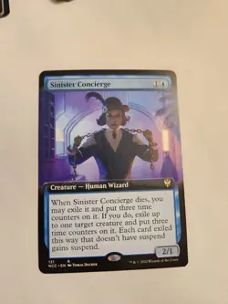 MTG Sinister Concierge Commander Streets of New Capenna 131 Extended Art Rare - Image 1