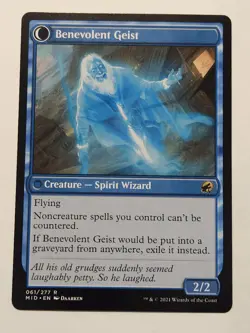 MTG Malevolent Hermit Benevolent Geist Innistrad: Midnight Hunt 061/277 Regu. - Image 2