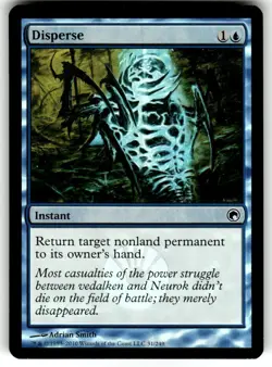 FOIL Scars of Mirrodin Disperse MTG Magic the Gathering NM - Image 1
