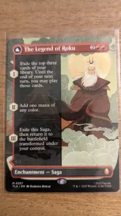MTG - TLA - #357 The Legend of Roku Foil,Mythic Near Mint or Better - Image 1