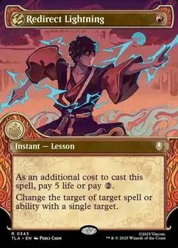 NM - Redirect Lightning - Borderless - Avatar the Last Airbender - MTG Non Foil - Image 1