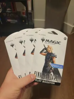 Magic The Gathering - Final Fantasy Sleeved Booster Packs Lot Of 4 - Image 1