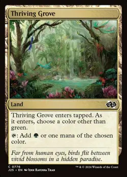 Thriving Grove, Foundations Jumpstart, Near Mint x 1 MTG - Image 1