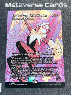 Magic MTG Spider-Gwen,Web-Warriop Borderless 0024 Marvel Spider-Man - Image 1