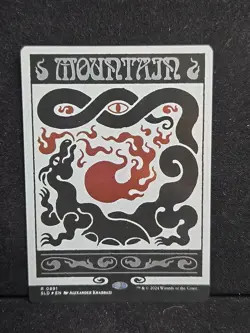 Mountain 0891 Rainbow Foil Secret Lair Drop Magic The Gathering Near Mint - Image 1