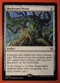 MTG, AETHERDRIFT: MASK WOOD NEXUS - RARE #0132, DRC, REGULAR FINISH, NM - Image 1