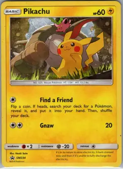 Pikachu Holo SM234 SM Promos - Pokemon Card - LP - Image 1
