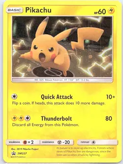 Pikachu SM227 Holo SM Promos - Pokemon Card - NM - Image 1