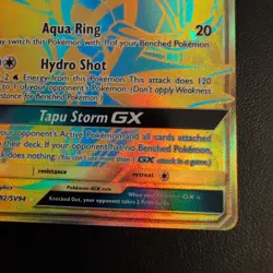 Tapu Fini GX SV92/SV94 Shiny Holo Rare Pokemon TCG Hidden Fates: Shiny Vault NM - Image 5