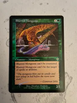 magic the gathering invasion blurred mongoose foil - Image 1
