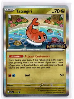 Pokemon TCG Tatsugiri (Prerelease Stamp) 118 Scarlet & Violet Black Star Promo - Image 1