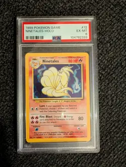 Ninetales 12/102 Pokemon Base Set - Holo Rare PSA 6 *EXCELLENT to MINT* - Image 1