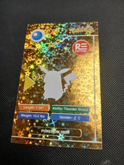 2024 POKEMON POKEDEX BLACK Card #025 Pikachu Kanto Peru Edition US Seller - Image 2