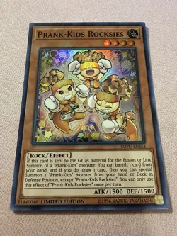 Yu-Gi-Oh! Prank-Kids Rocksies SOFU-ENSE4 Super Rare Limited Ed Near Mint - Image 1