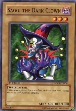 Saggi the Dark Clown - DPKB-EN006 - Common - Unlimited Edition - Damaged - Image 1