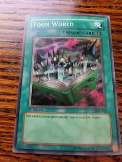 MP! Yugioh Toon World Super Rare #MRL-076 1st edition - Image 1