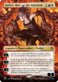 Nahiri, Heir of the Ancients - Foil - Borderless Magic mtg Light Play, English Z - Image 1