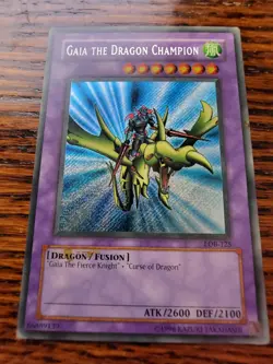 YUGIOH! GAIA THE DRAGON CHAMPION LOB-125 SECRET X1 - PL* - Image 1