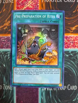 Yu-Gi-Oh! TCG Pre-Preparation of Rites SHVI-EN065 Super Rare 1st Edition NM a1/ - Image 1