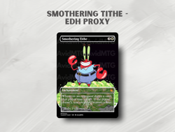 Smothering Tithe - Mr. Krabs Secret Lair Art - Custom Magic: The Gathering Card - Image 1