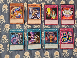 Yugi Moto Dark Magician Girl Buster Blader Thousand Knives (8 card set) Yugioh - Image 1