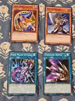 Yugi Moto Dark Magician Girl Buster Blader Thousand Knives (8 card set) Yugioh - Image 3