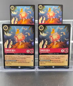 Disney Lorcana Tinker Bell - Temperamental Fairy 115/204 Whispers Well UC 4 Card - Image 1