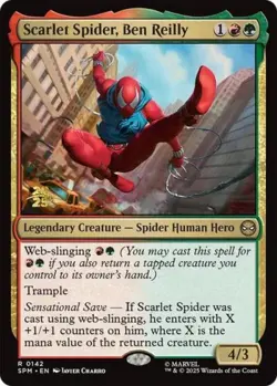 Scarlet Spider, Ben Reilly -Foil Light Play MTG Promos: Prerelease Cards - Image 1