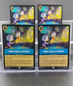 Disney Lorcana Might Solve a Mystery 163/204 Whispers in the Well UC 4 Cards Set - Image 1