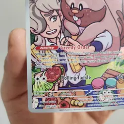 Pokemon TCG Arven's Greedent Holo Card 205/182 Sv10: Destined Rivals NM - Image 2