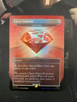 Chaos Emerald (Lotus Petal) Red 7032 Secret Lair Drop Sonic Bonus MTG NM - Image 1