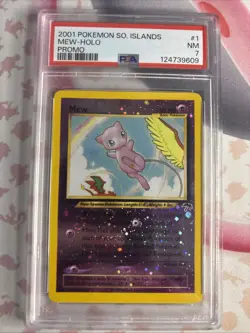 Mew Southern Islands 1/18 Promo 2001 PSA 7 Near Mint English Pokemon Card - Image 1