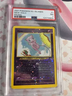 Mew Southern Islands 1/18 Promo 2001 PSA 7 Near Mint English Pokemon Card - Image 2