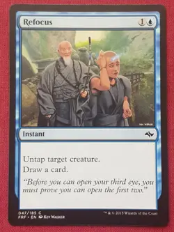 Magic The Gathering FATE REFORGED REFOCUS blue card MTG - Image 1