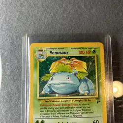 Venusaur 018/130 Base Set 2 Holo Pokemon WOTC Vintage Card mp/lp HOLO SWIRL - Image 2
