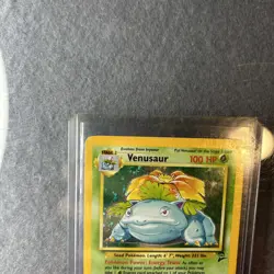 Venusaur 018/130 Base Set 2 Holo Pokemon WOTC Vintage Card mp/lp HOLO SWIRL - Image 3