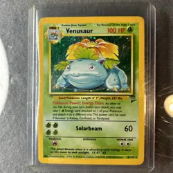 Venusaur 018/130 Base Set 2 Holo Pokemon WOTC Vintage Card mp/lp HOLO SWIRL - Image 4
