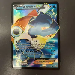 Pokemon TCG Blastoise EX Holo Ultra Rare Card 155/160 XY Base Set 2014 - Image 2