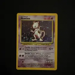 1999 Mewtwo Holo Rare Pokemon Card TCG Base Set 10/102 WOTC - Image 1