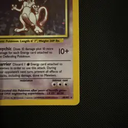 1999 Mewtwo Holo Rare Pokemon Card TCG Base Set 10/102 WOTC - Image 4