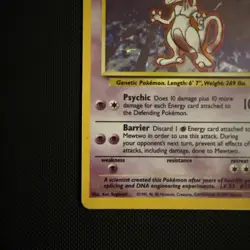 1999 Mewtwo Holo Rare Pokemon Card TCG Base Set 10/102 WOTC - Image 5