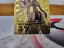 Pokemon Evil Mewtwo EX HP 1998 Gold Foil Fan Art Card Custom Display Card - Image 3