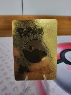 Pokemon Evil Mewtwo EX HP 1998 Gold Foil Fan Art Card Custom Display Card - Image 4