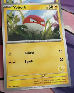 POKEMON TCG VOLTORB CARD MY FIRST BATTLE PIKACHU DECK ENGLISH - Image 1