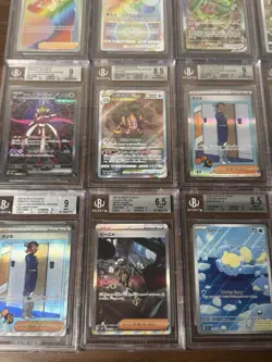 HUGE! All Beckett Alt SAR/Full Art English & Jpn 30x Pokemon Graded Card Lot #15 - Image 3